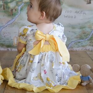 Yellow and White Winnie The Poh Dress